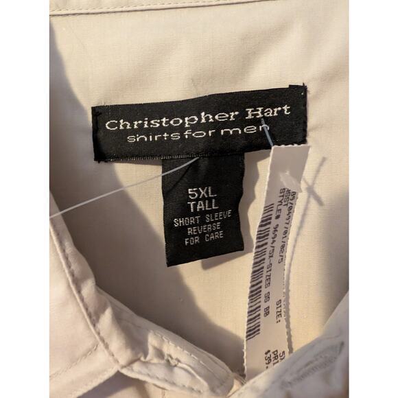 NWT Men's Christopher Hart 5XL-T Short Sleeve Shirt - Picture 3 of 5